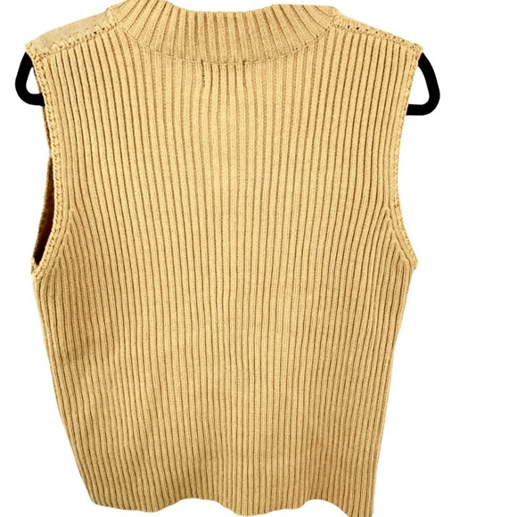 Designers Studio Original Tan Suede Vest Size Med - Picture 2 of 3